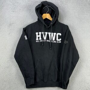 Rudis Sweatshirt Wrestling Hoodie Mens Medium Black Graphic Drawstring Pullover